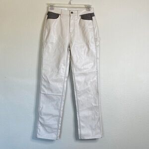 Andersson Bell cream High-Waisted trouser Pants with Gray Accents medium